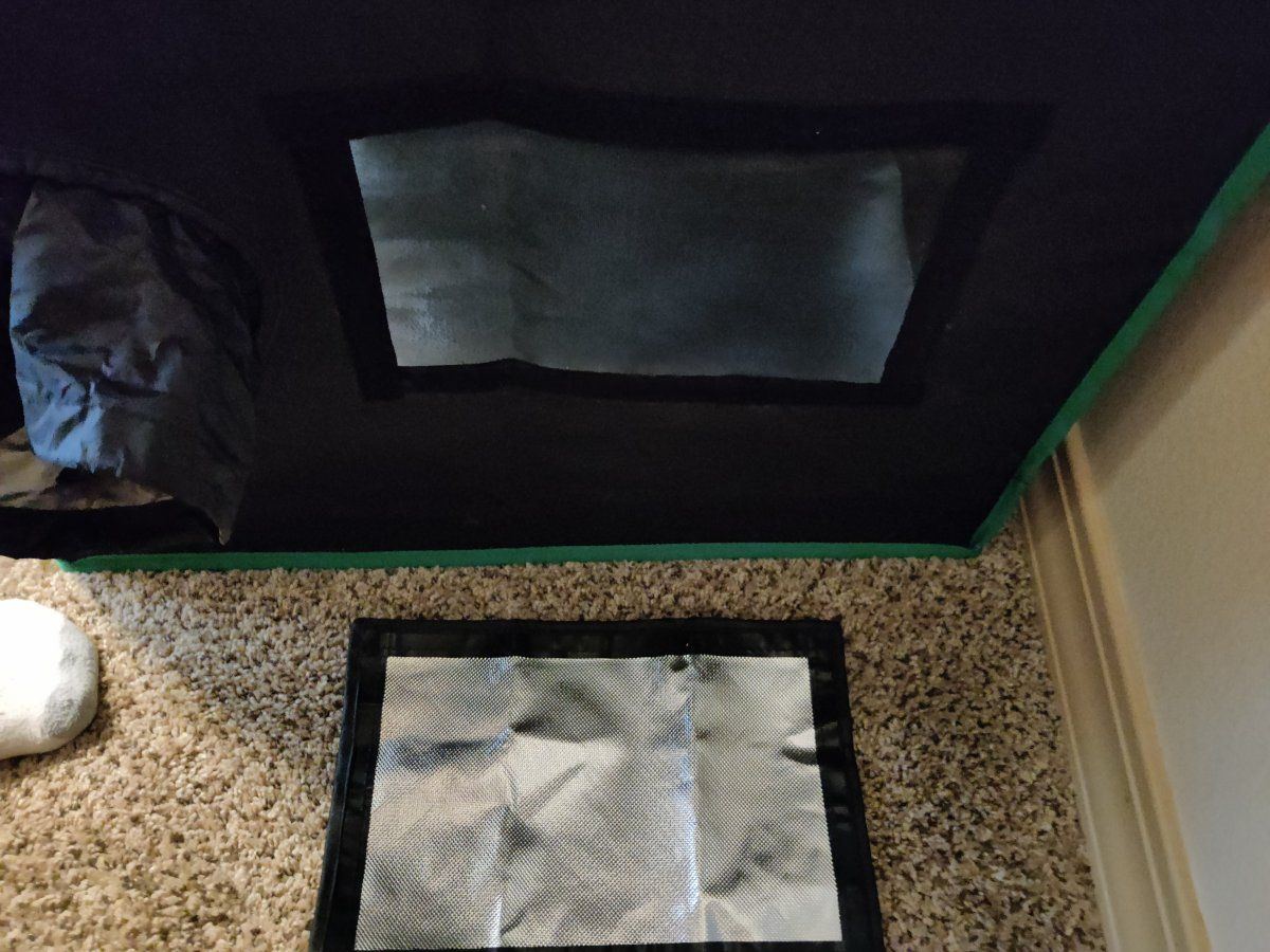 Air in light out grow tent passive air intake ideas please