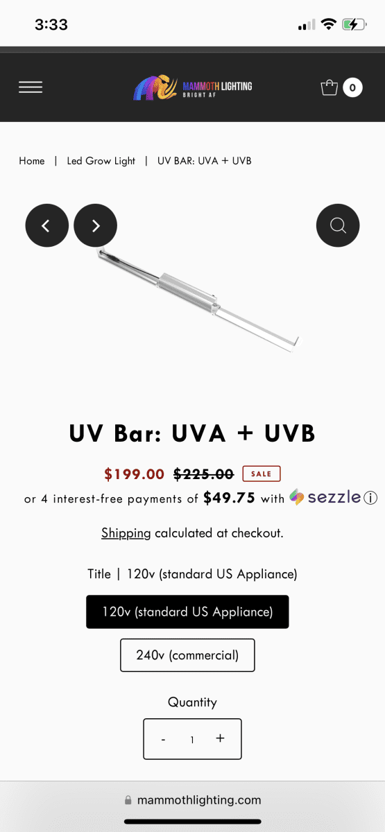 Any experience with uvauvb lights