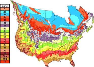 USDA Plant hardiness and heat zone maps - THCFarmer