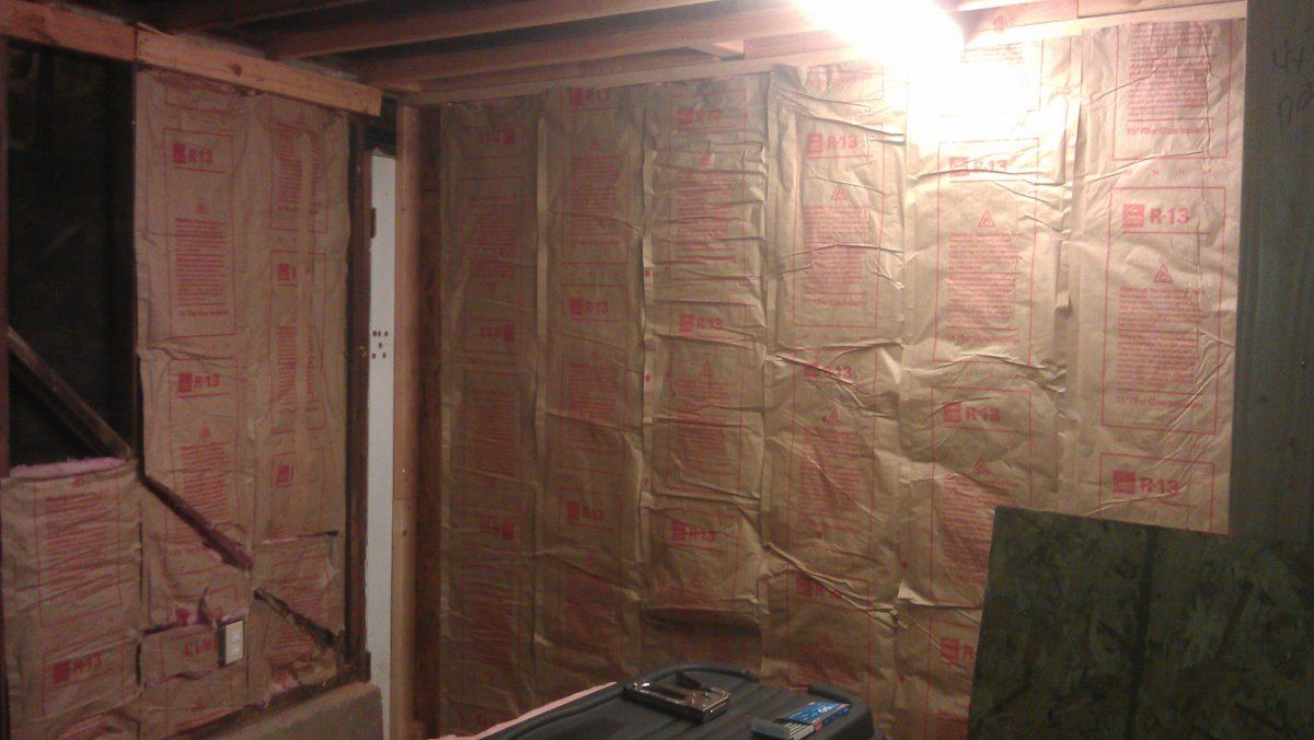 Insulation almost finished
