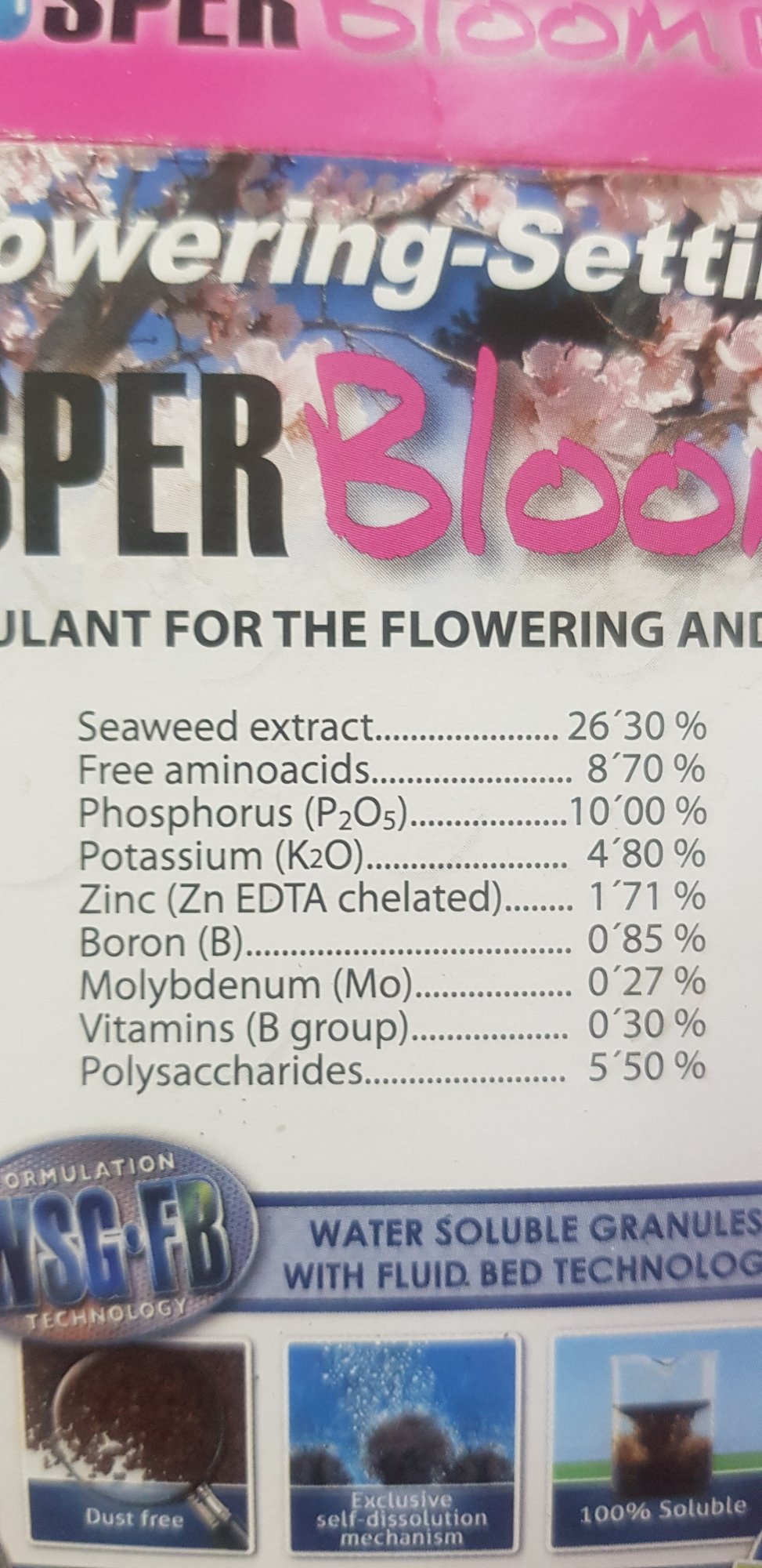 Is this a good fertilizer for flowering